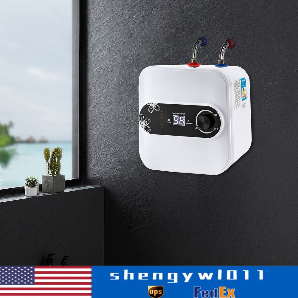 1.5KW Electric Mini-Tank Water Heater for RV Trailer Kitchen Under Sink Counter