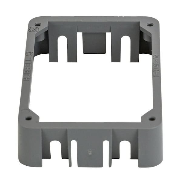 Hubbell Wiring Device-Kellems Pfbrac Adapter Collar, 1 Gang, Rectangular,