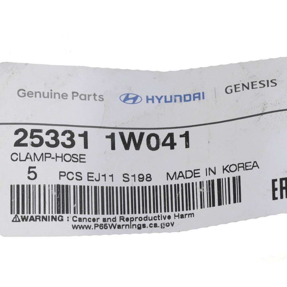Genuine Hyundai Clamp 25331-1W041