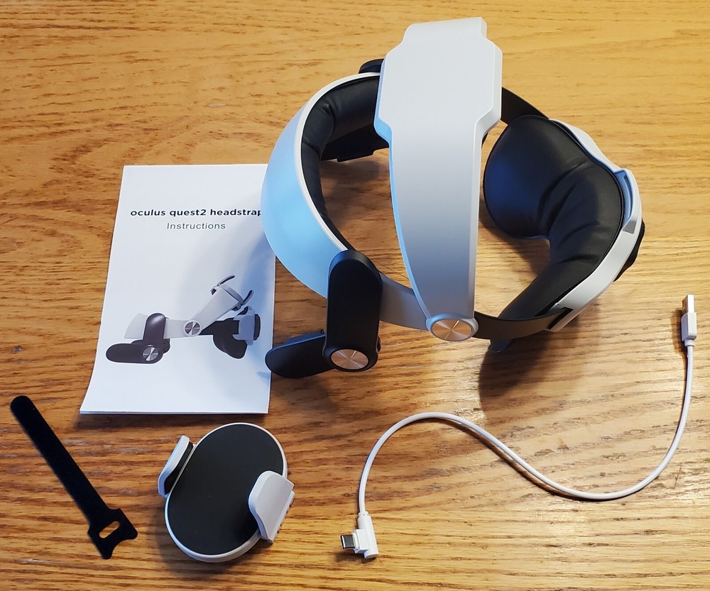 Unido VQ2 Ergonomic Head Strap for Oculus Quest 2 VR Adjustable Battery Bracket