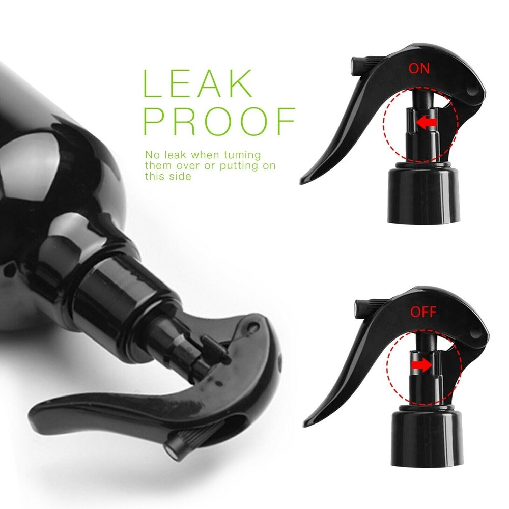 Plastic Spray Bottles, Empty Spraying Bottle(3Pack, 3 Colors,16 Oz)