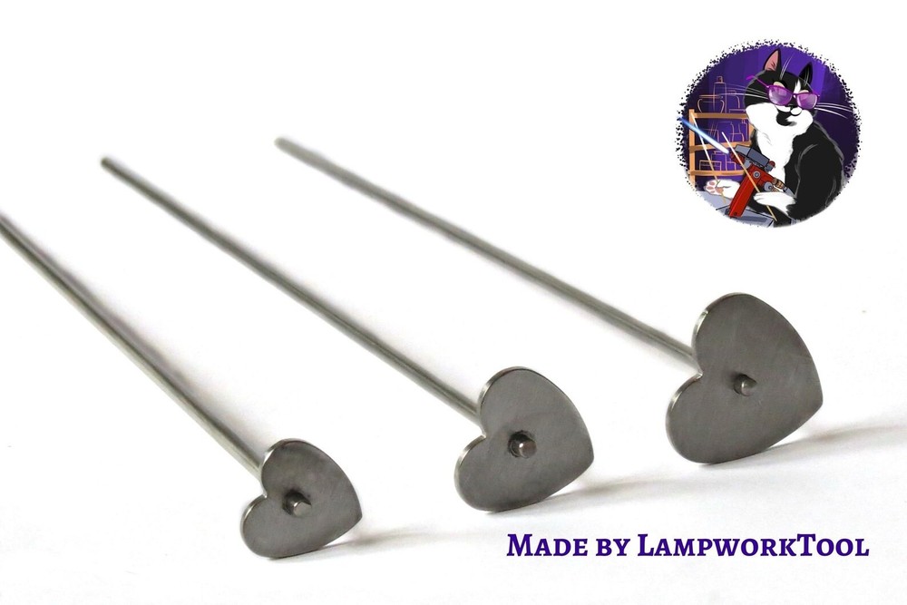 Heart cabochon mandrel - Lampwork Tool