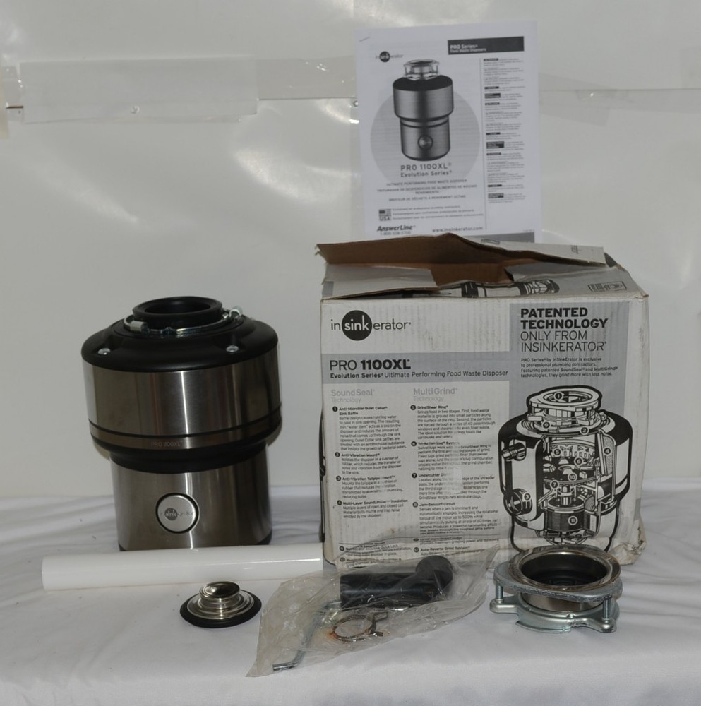 InSinkErator Pro 1100XL Evolution Series Ultra Quiet 1 HP Garbage Disposal