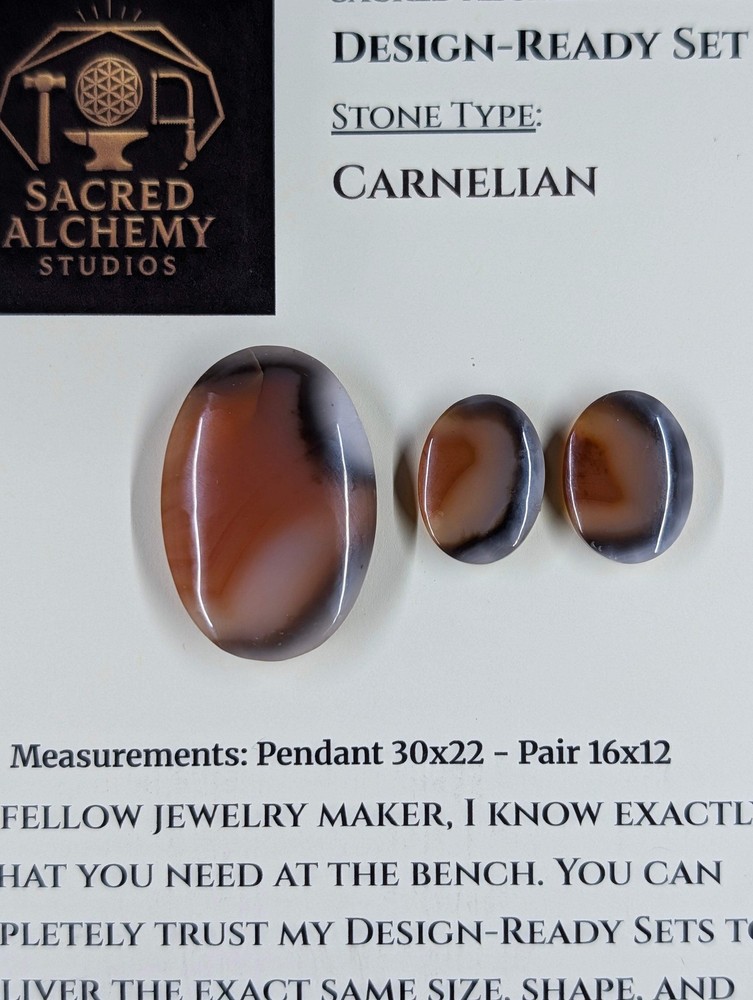 Oval Shape - Carnelian - Design-Ready Set