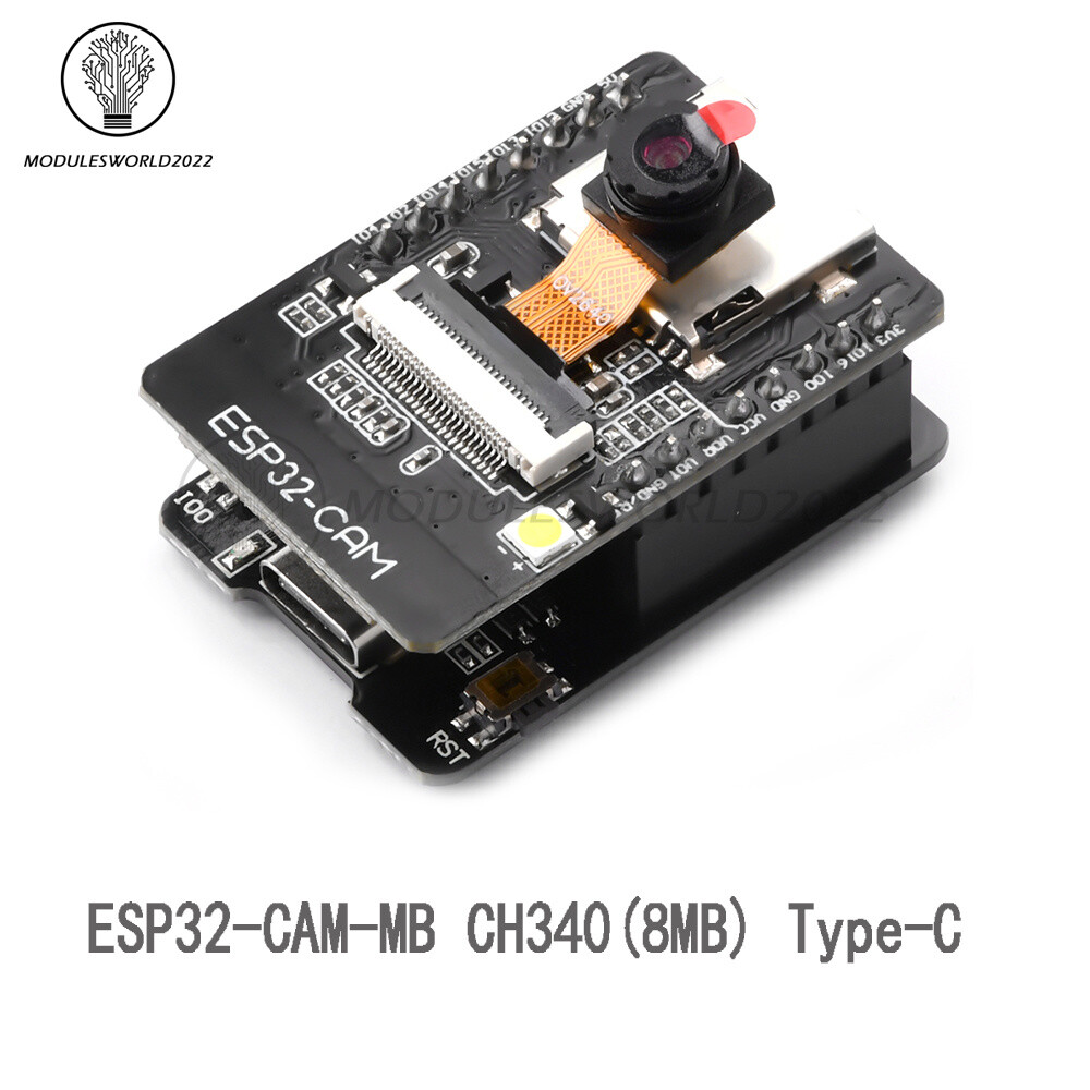 ESP32-CAM-MB WIFI Bluetooth Development Board OV2640 Camera CH340 Micro/Type-C