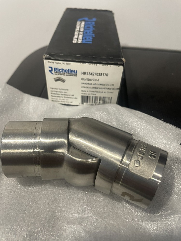 Adjustable Angle for Round handrail size ø 38 mm