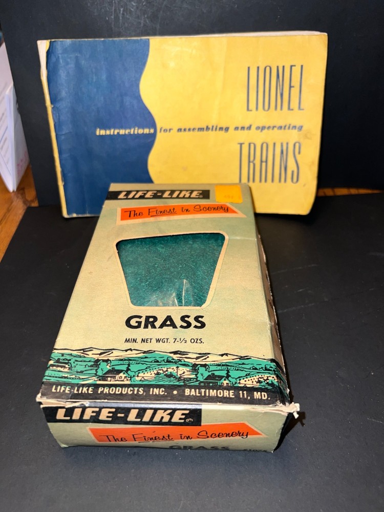 1952 Instructions For Assembling And Operating Lionel Trains & some Grass