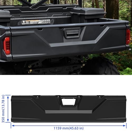 Black Tailgate Outer Panel for Polaris Ranger XP 1000 2017-18/Ranger XP 570