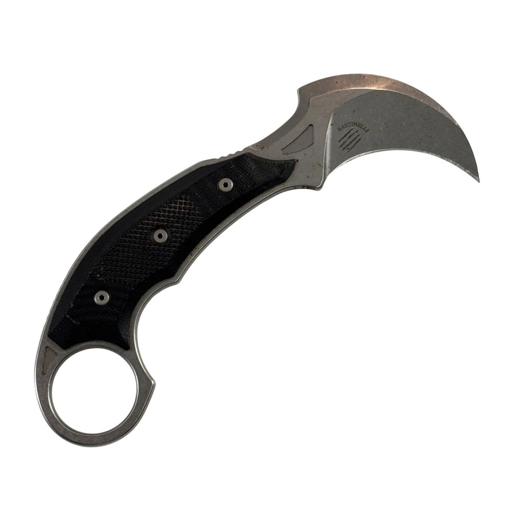 Microtech Bastinelli Iconic Karambit M390 Steel Fixed Blade Knife