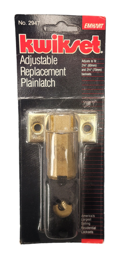 Kwikset 2947 Adjustable Reaplacement Plain Latch