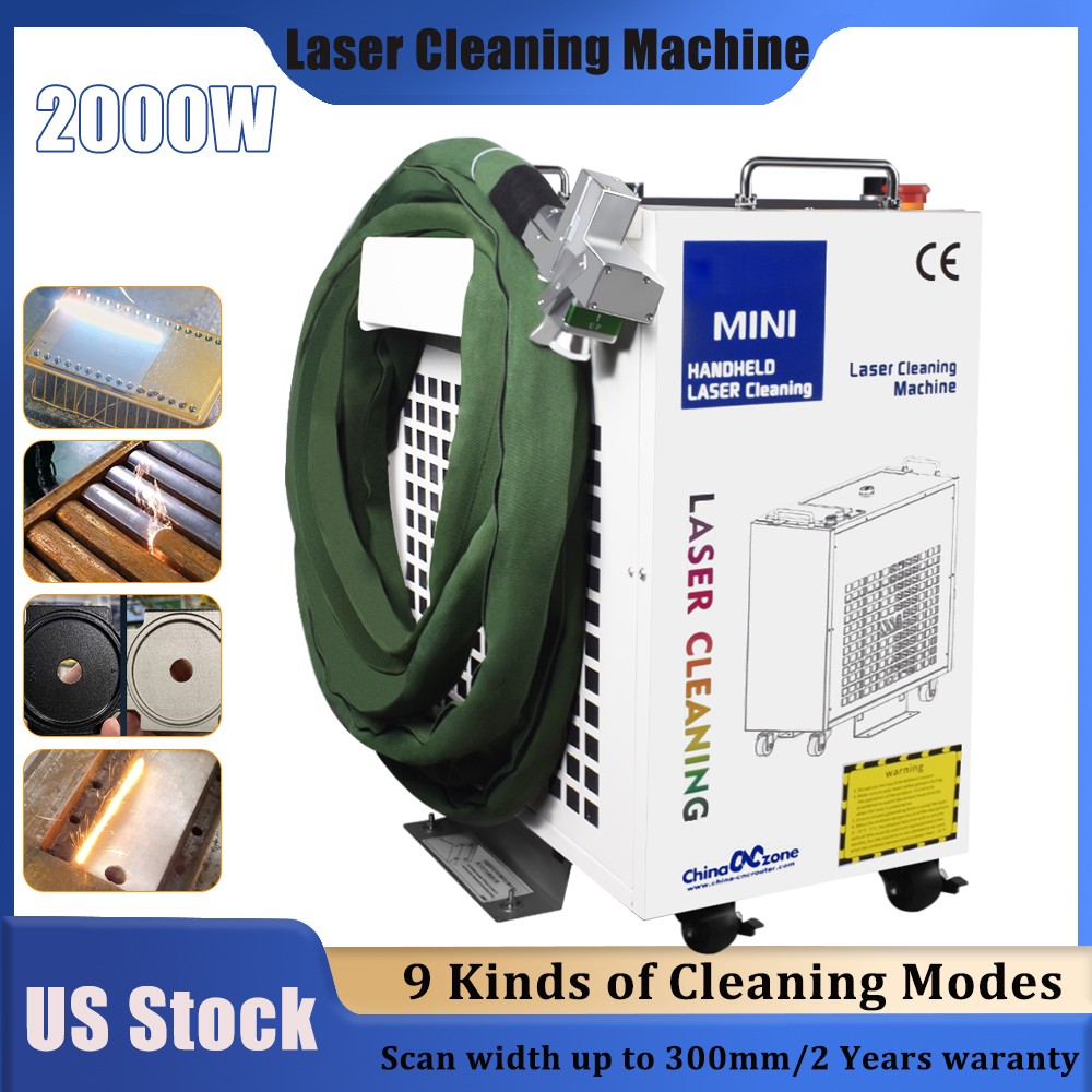 BWT 2000W Laser Rust Removal Machine Handheld Laser Cleaning Double Pendulum