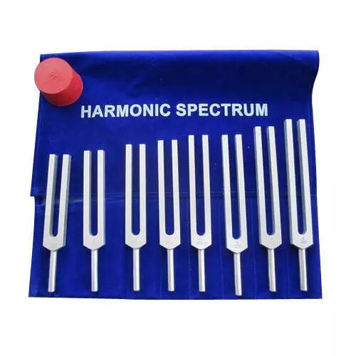 7 Chakra Tuning Fork + 8 Harmonic + 11 Planetary, 26 Tuning Fork Kit For Healing