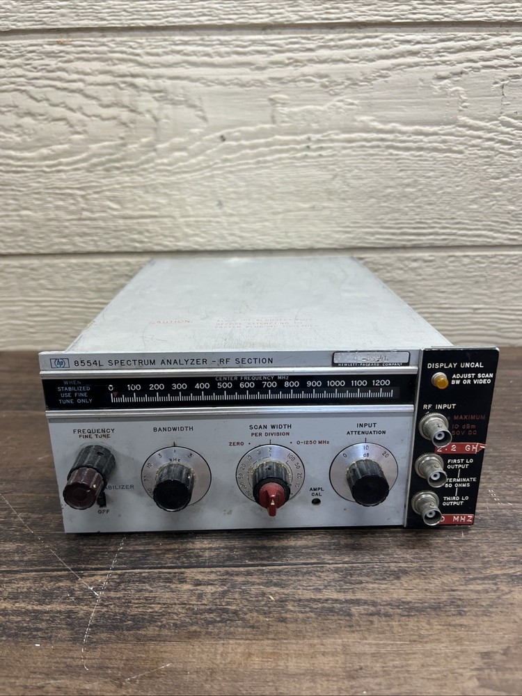 HP Hewlett Packard 8554L RF Plug In Modules Spectrum