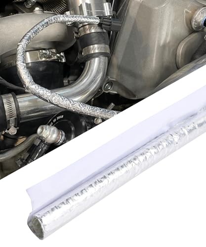 Heat Shield Wrap,Automotive Replacement,Self Closed Aluminized 6mm - 1/4" Dia