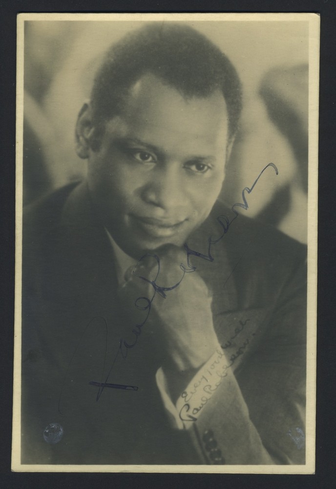 Paul ROBESON (Opera): Signed Postcard Photograph