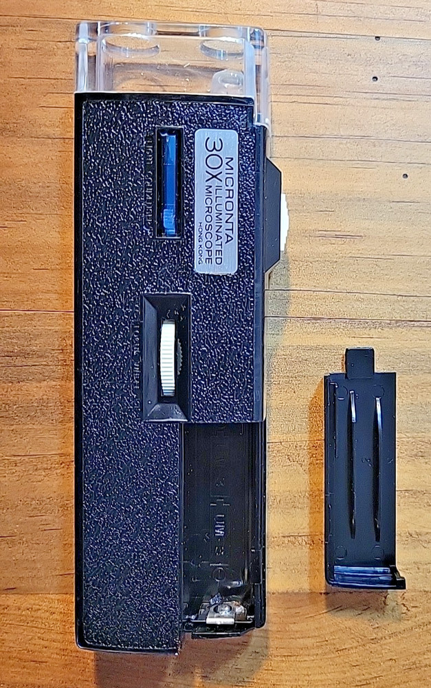 Vintage Micronta Lighted 30X Microscope w/Case