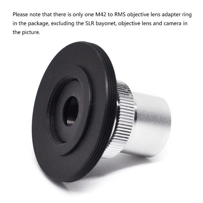 M42 to RMS Thread Microscope Objective Lens Adapter
