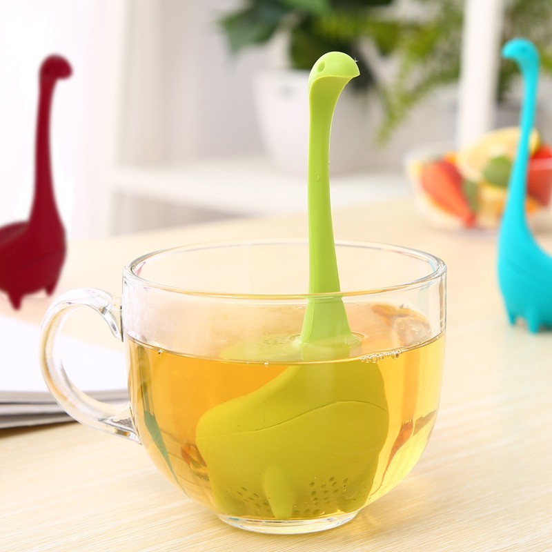 2PCS Tea Cup Filter Handle Creative Silicone Tea Strainer Loose Tea Steeper
