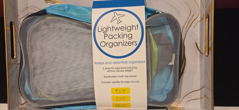 Light-weight packing organizers bag