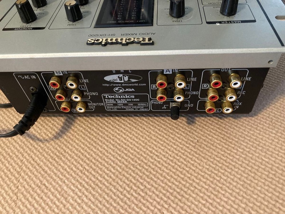 Technics SH-DX1200 2-Channel DJ Mixer with Power Cable