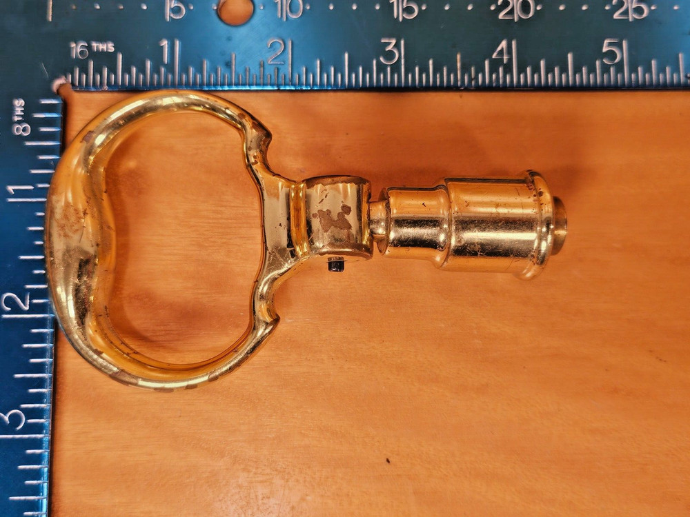 5 Original Vintage Brass Door Pull Handles