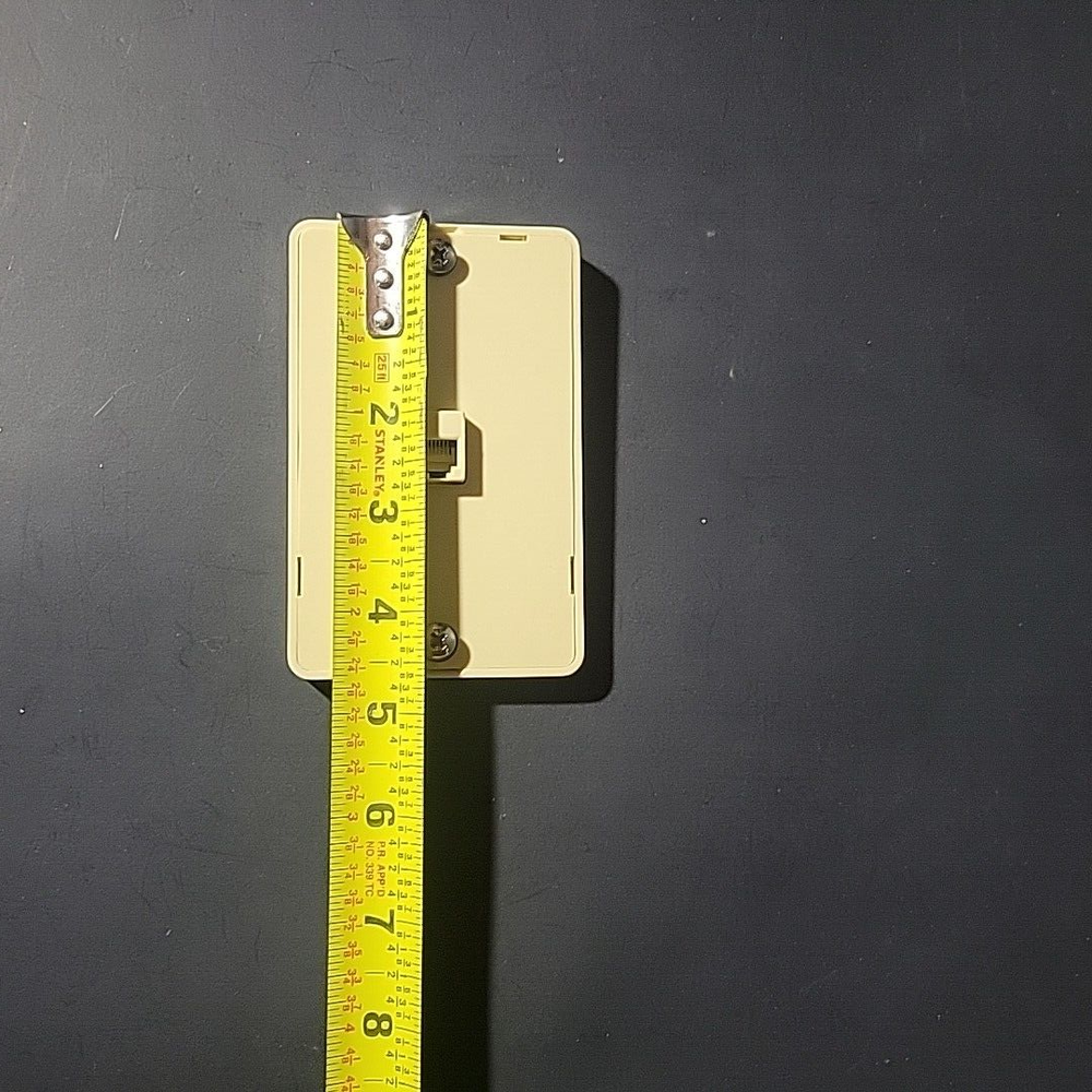 Standard Size Ivory Wall Mount Jack Mounting Plates