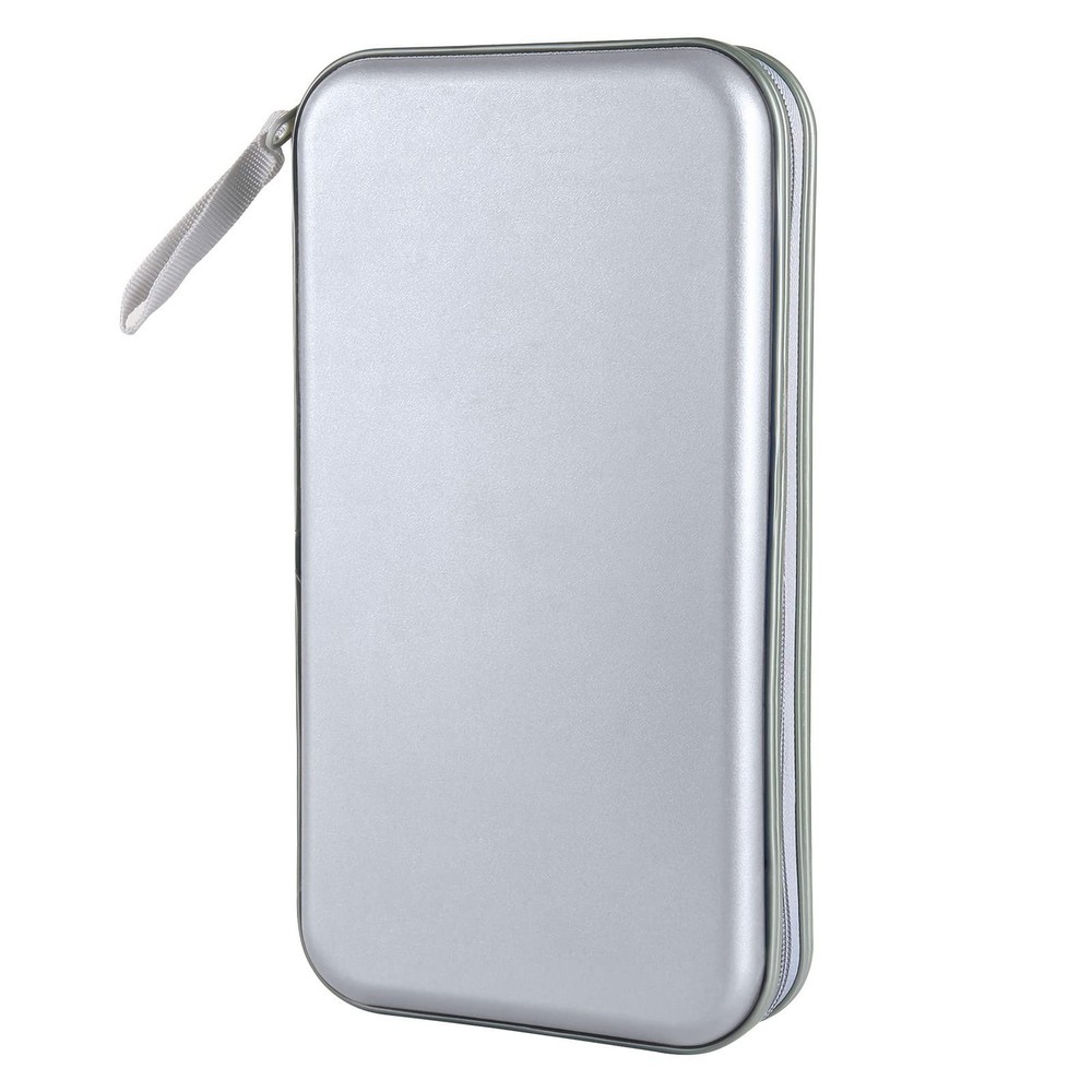 Siveit CD Case Holder, 80 Capacity CD/DVD Holders 80 Capacity, Silver