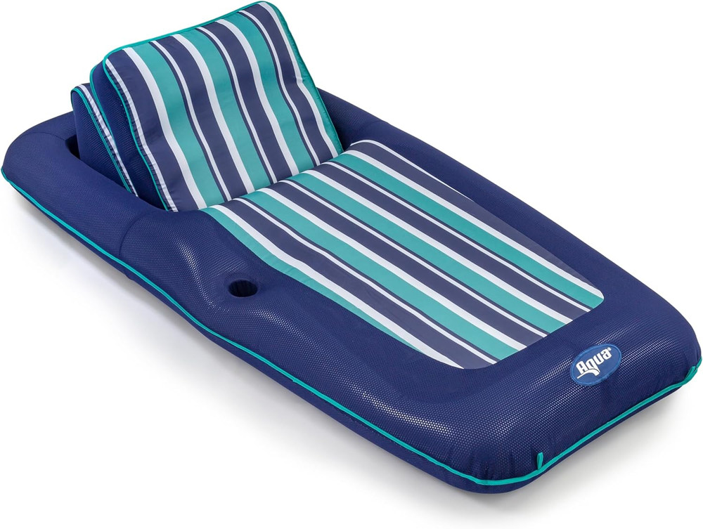 Aqua Premium Convertible Pool Float Lounge – Extra Large – Heavy Duty, Inflatabl