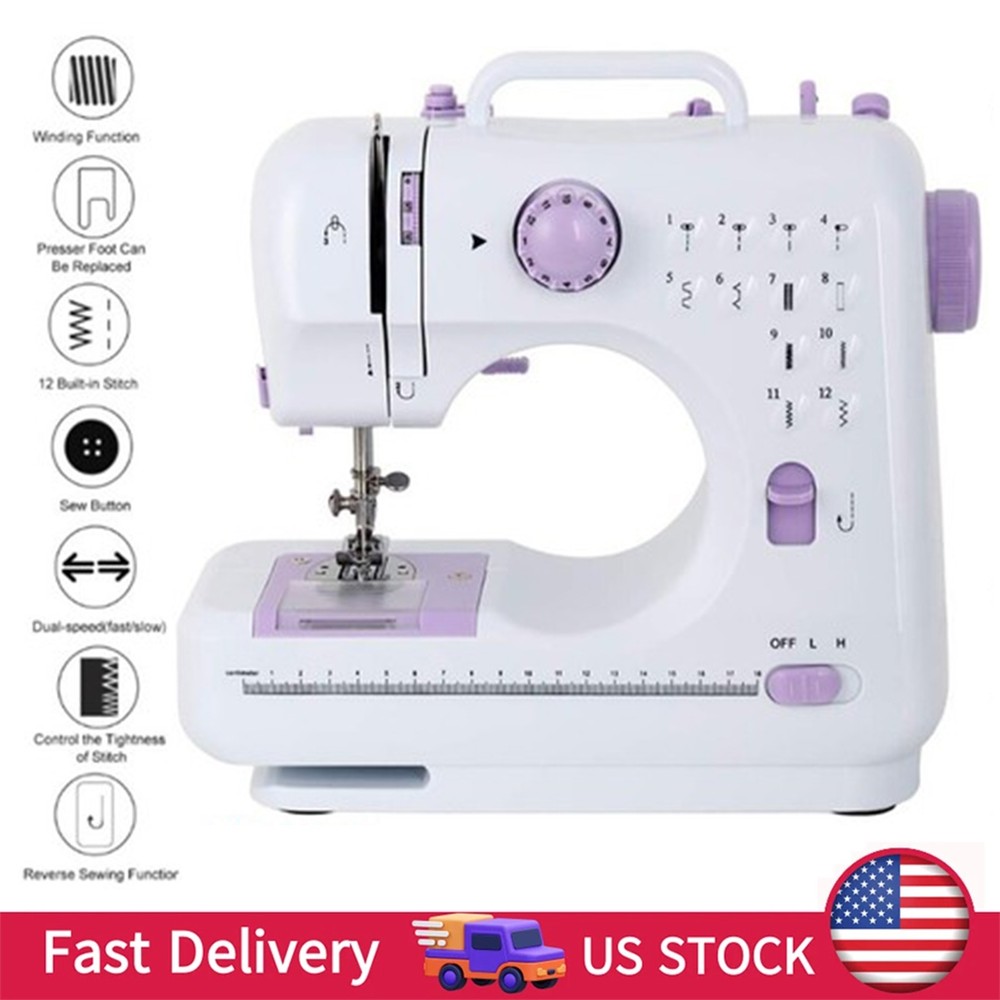Portable Electric Sewing Machine Crafting Mending Machine 12 Built-In Stitches