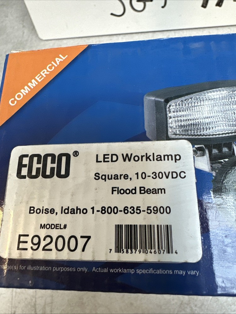 Ecco E92007 Work Light Square 5 LED's 12/24V 700 Lumen .7 Amp w Hardware