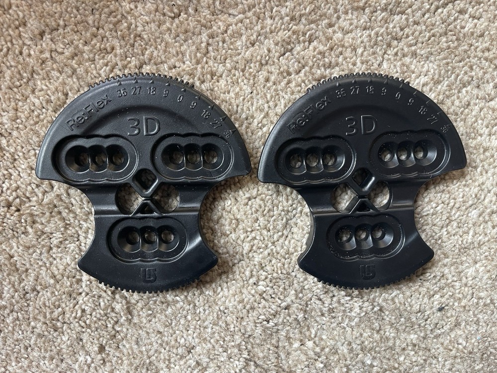 Burton 3 Hole Re Flex Discs For Snowboard binding Black
