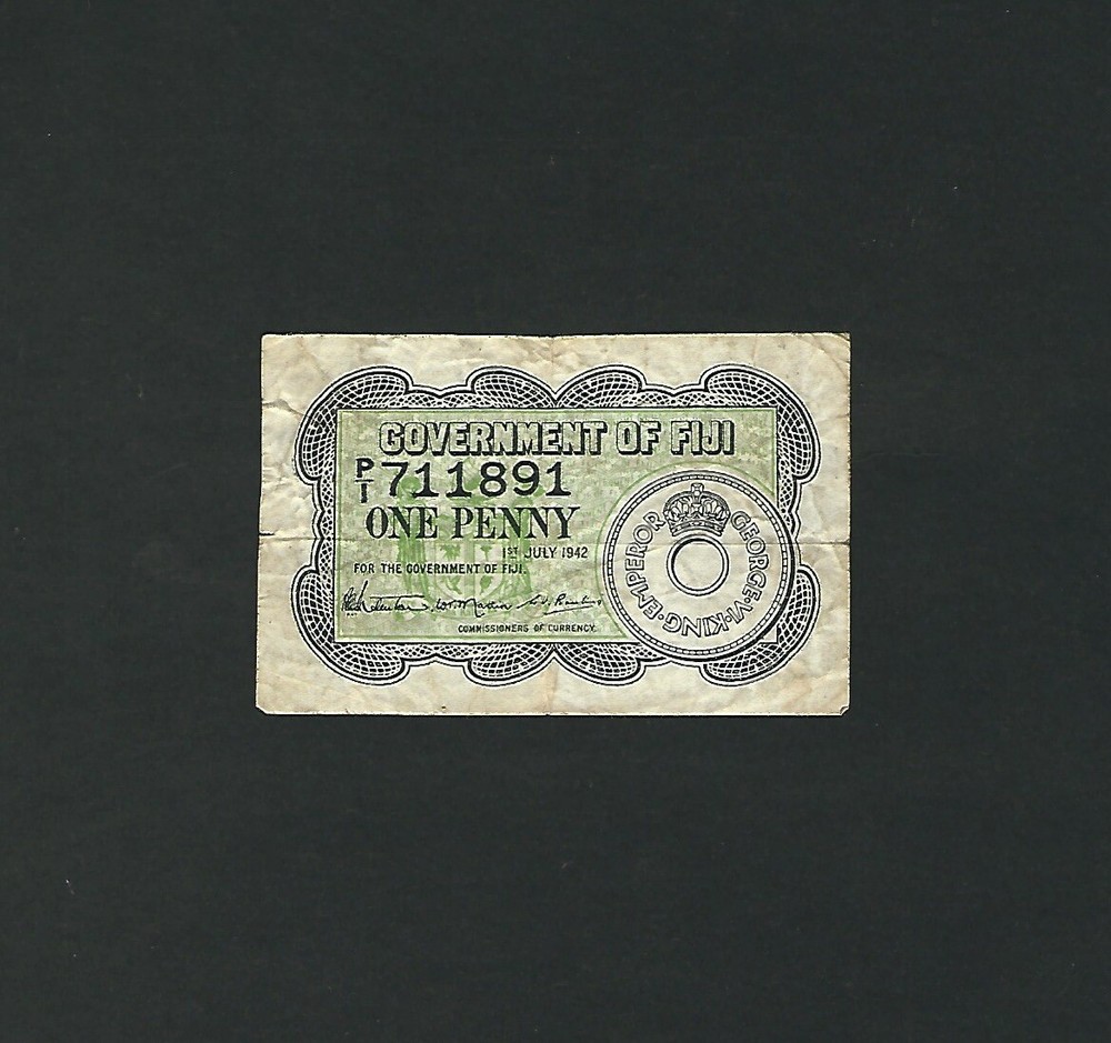 Fiji - One (1) Penny, 1942