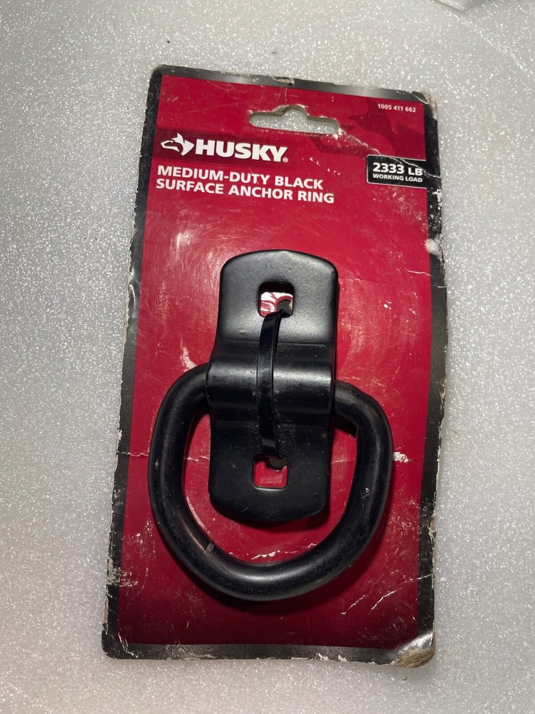 Husky 2333 Lbs Medium-Duty Black Surface Anchor Ring