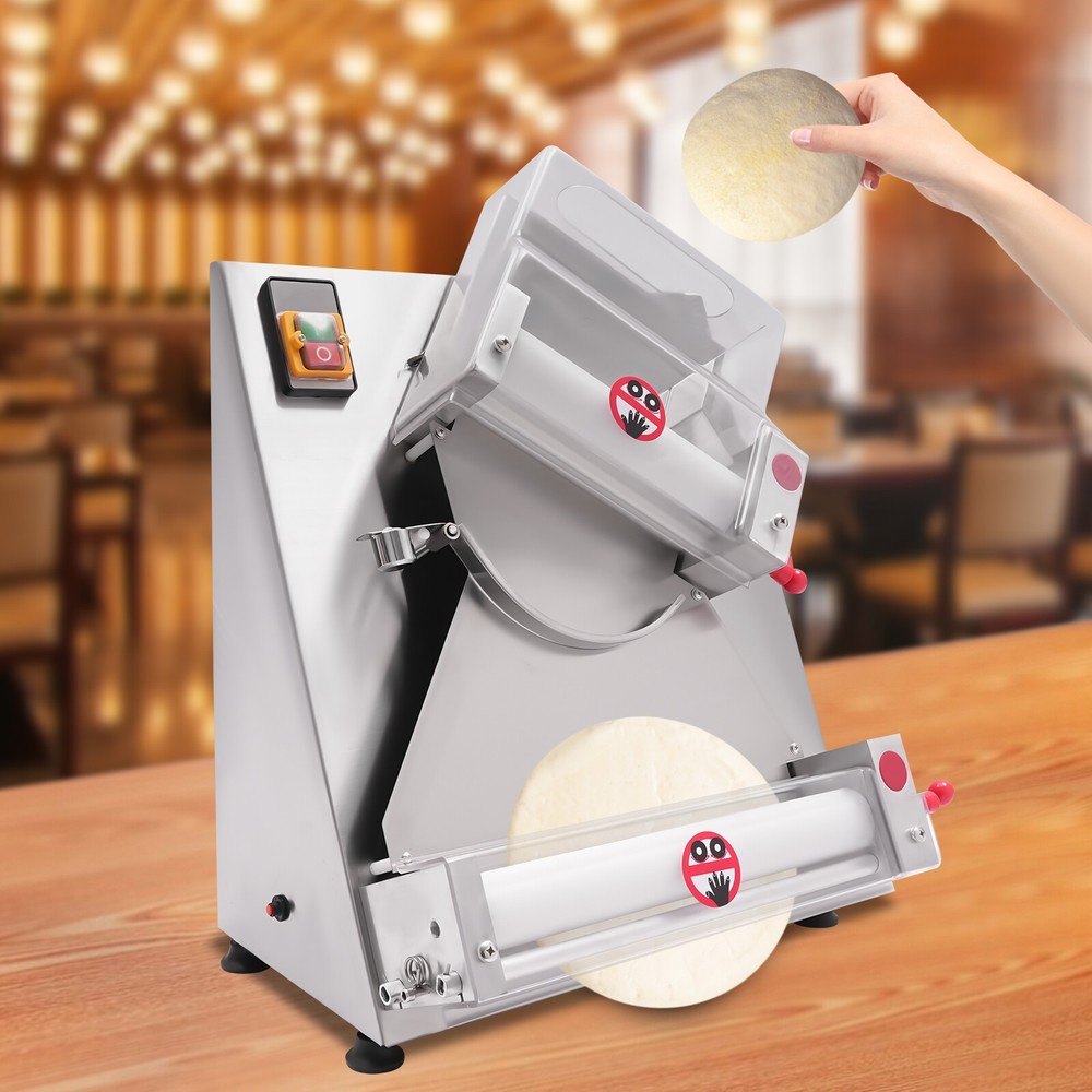 4"-16" Electric Dough Roller Sheeter Pastry Pizza Maker Press Making Machine New