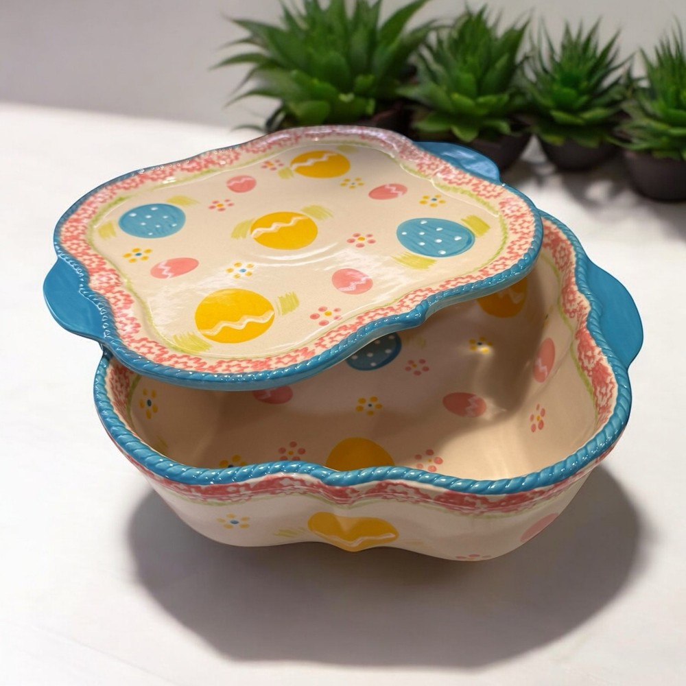 Temptations Old World Easter Egg Hunt 2-Quart Baker