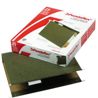 Esselte 4152X2 Extra Capacity Hanging Folder 2" Green 25/Box