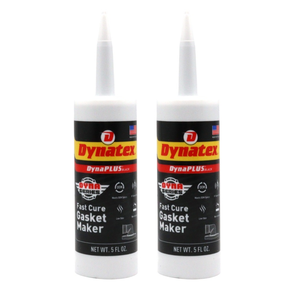 Dynatex DynaPlus Fast Cure Gasket Maker 5 oz Sensor Safe & Low Odor (2-Pack)