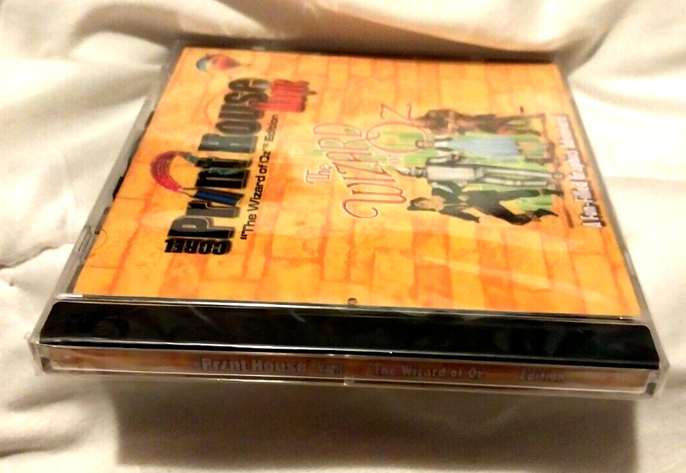 Corel Print House Magic Wizard of Oz Edition Computer Graphics 2 CD Set - New!