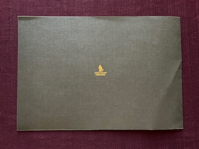 Singapore Airlines First Class 1979 Brochure