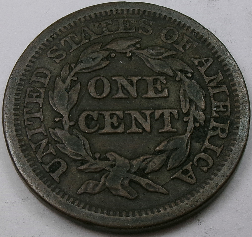 1846 Braided Hair Large Cent