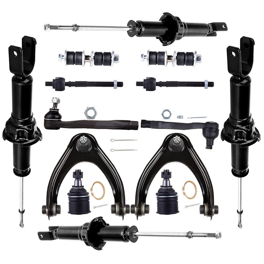 Front Rear Shocks Ball Joint Tie Rod End Control Arm Kit Civic 1996-2000