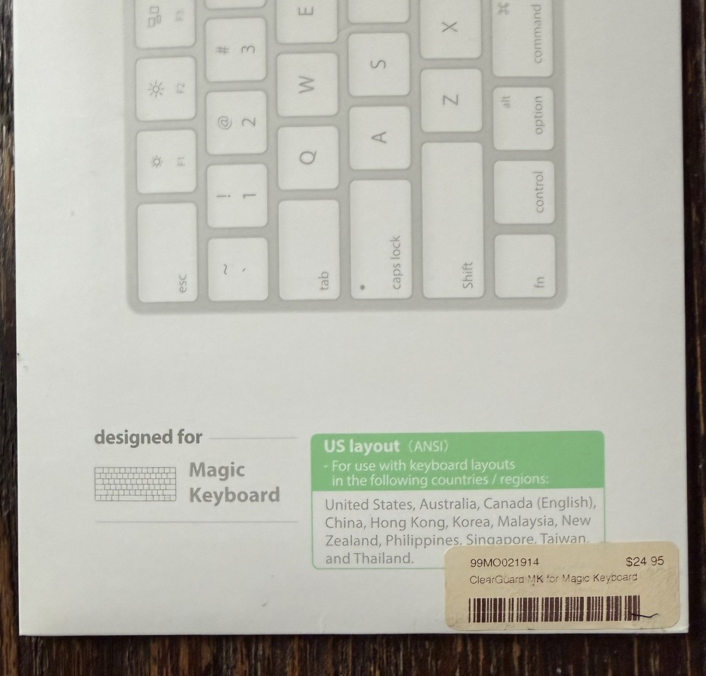 Moshi Clearguard Keyboard Protector for Magic Keyboard US ANSI