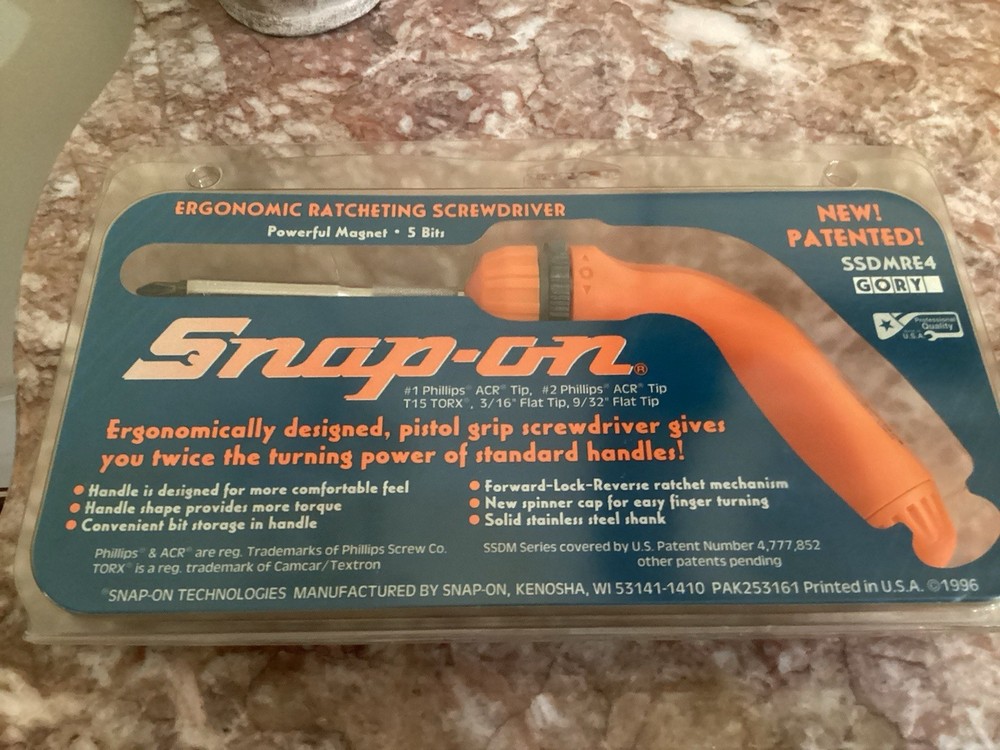 Snap On Tools SSDMRE4, Pistol Grip, 5 Bits Included