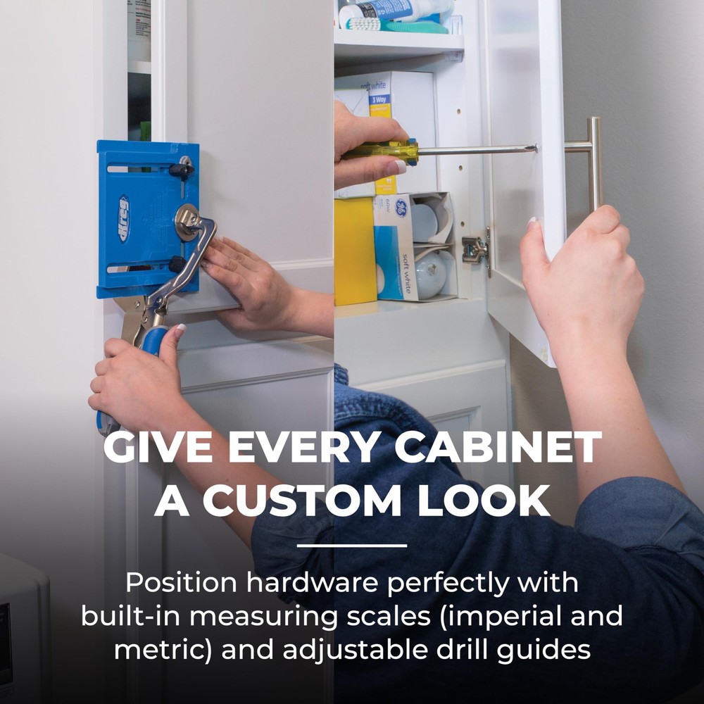 Cabinet Hardware Jig tool Portable Straight Hole Drilling kit