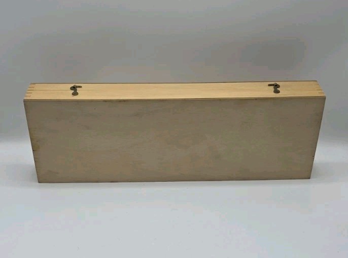 Vintage Unitech Drafting Set With Nice Wood Storage Case.