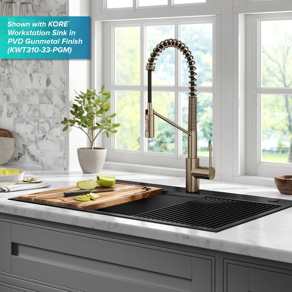 Kraus KSF-2631 Oletto 1.8 GPM Touchless Sensor Single Handle Pull - Spot Free