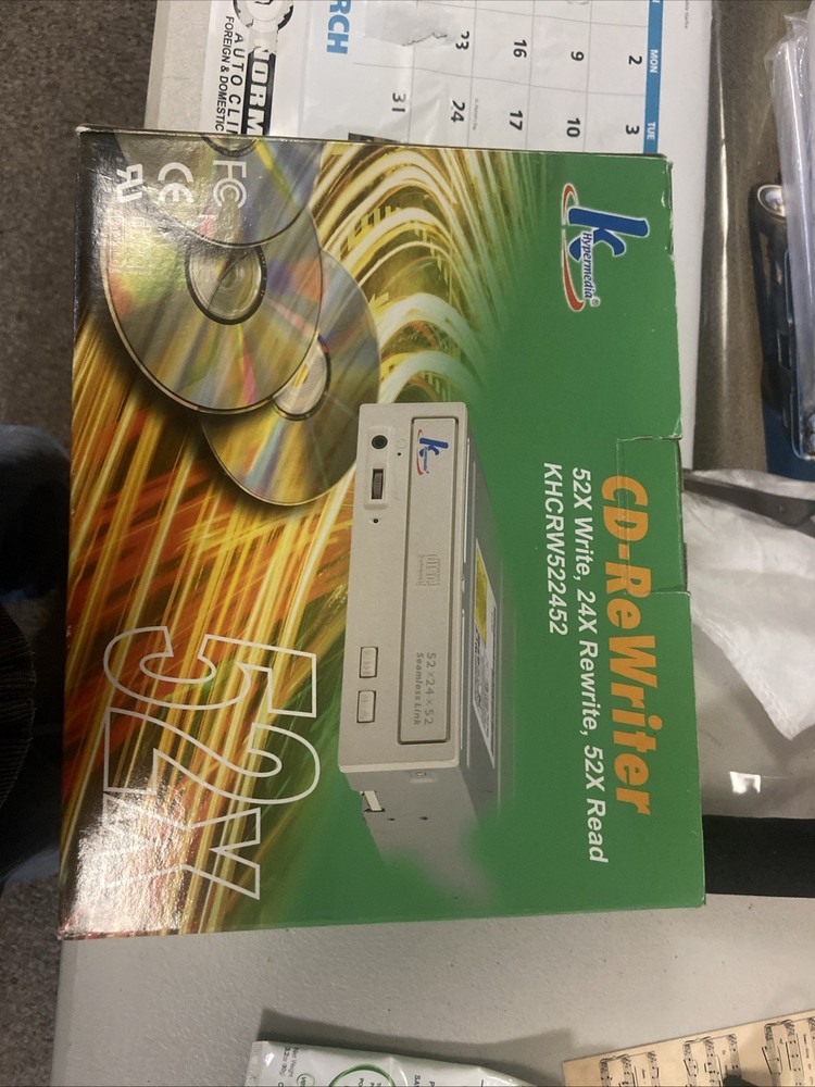 Khypermedia CD-ReWriter 52X Write 24X Rewrite 52X Read KHCRW522452