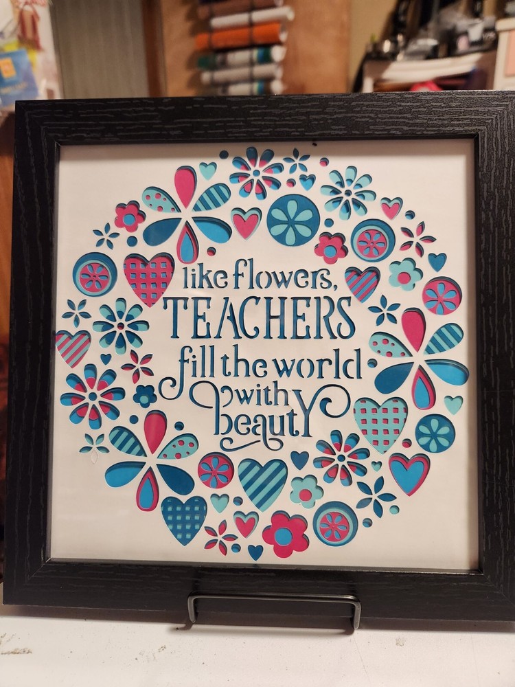 Like Flowers...Teachers... - Cut designs - 8x8