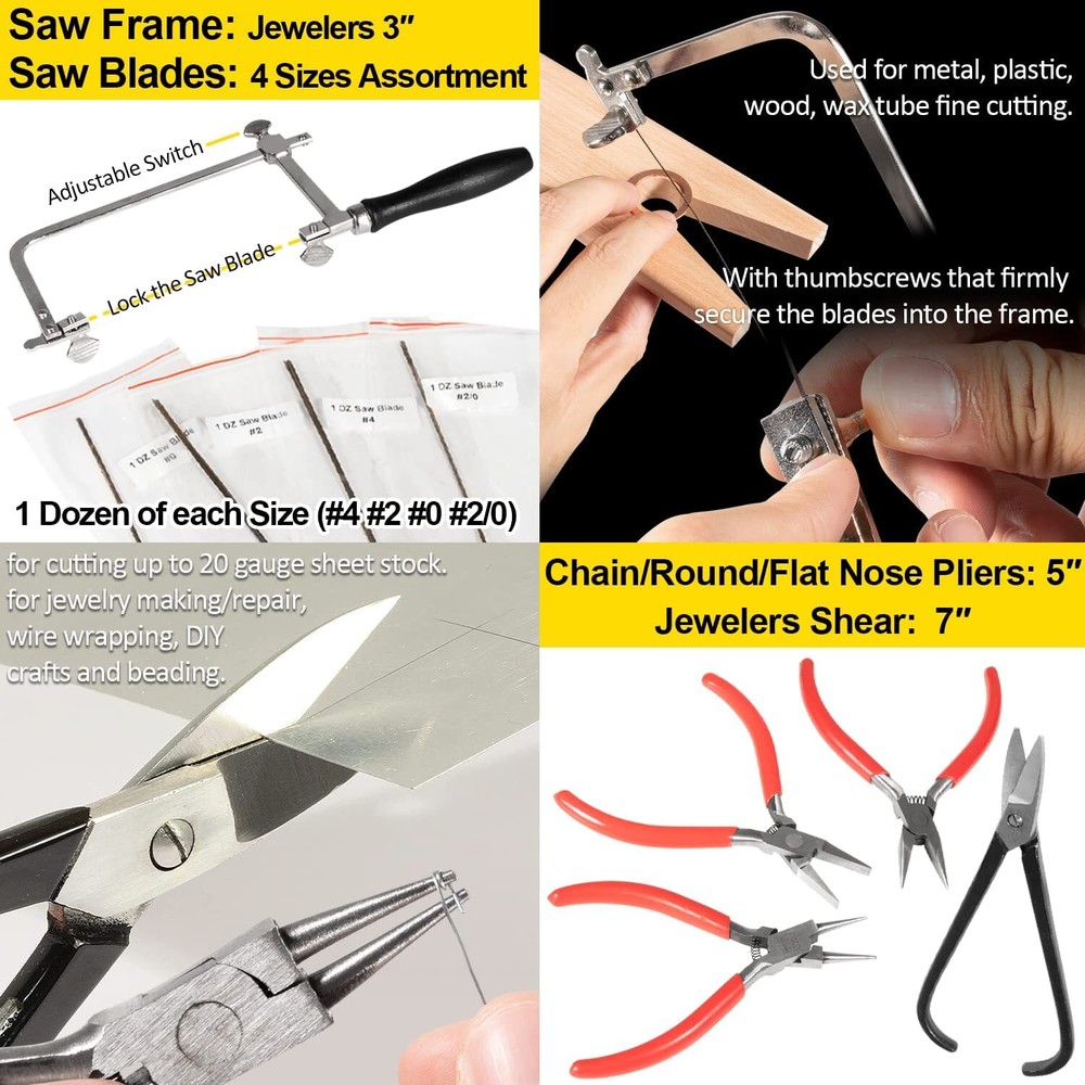 Metalsmith Tools Kit Beginners -Apprentice Metalsmithing Jewelry Making Tool Set