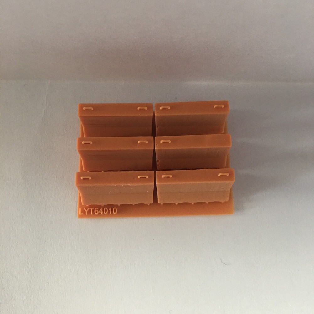 MRY-SFW 1:64 Plastic Water Buffer Protective Hurdle Barrier 6pcs